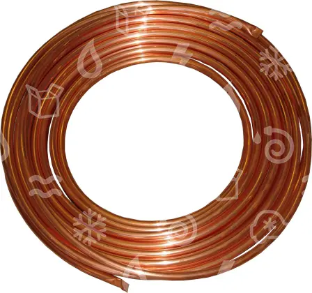 trubka měděná prům. 8 mm, tl. stěny 1 mm, bal. 25 m, cena za 1m, FOMA